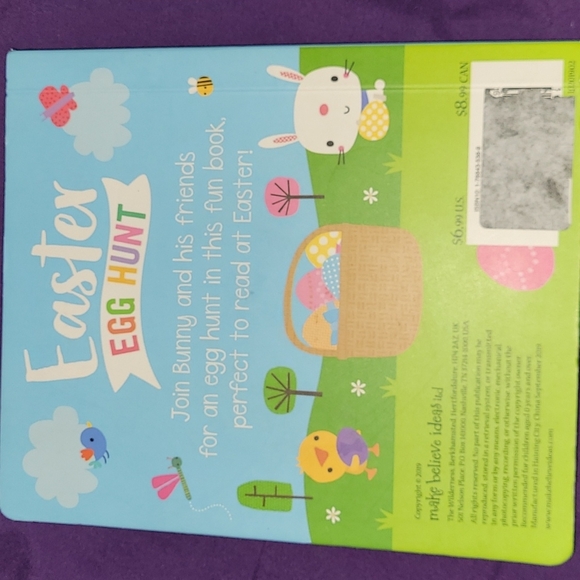 Easter Egg Hunt Book Bunny Lamb Chick Kitty Puppy Duckling Frog Bird Flowers Sun - Picture 2 of 11